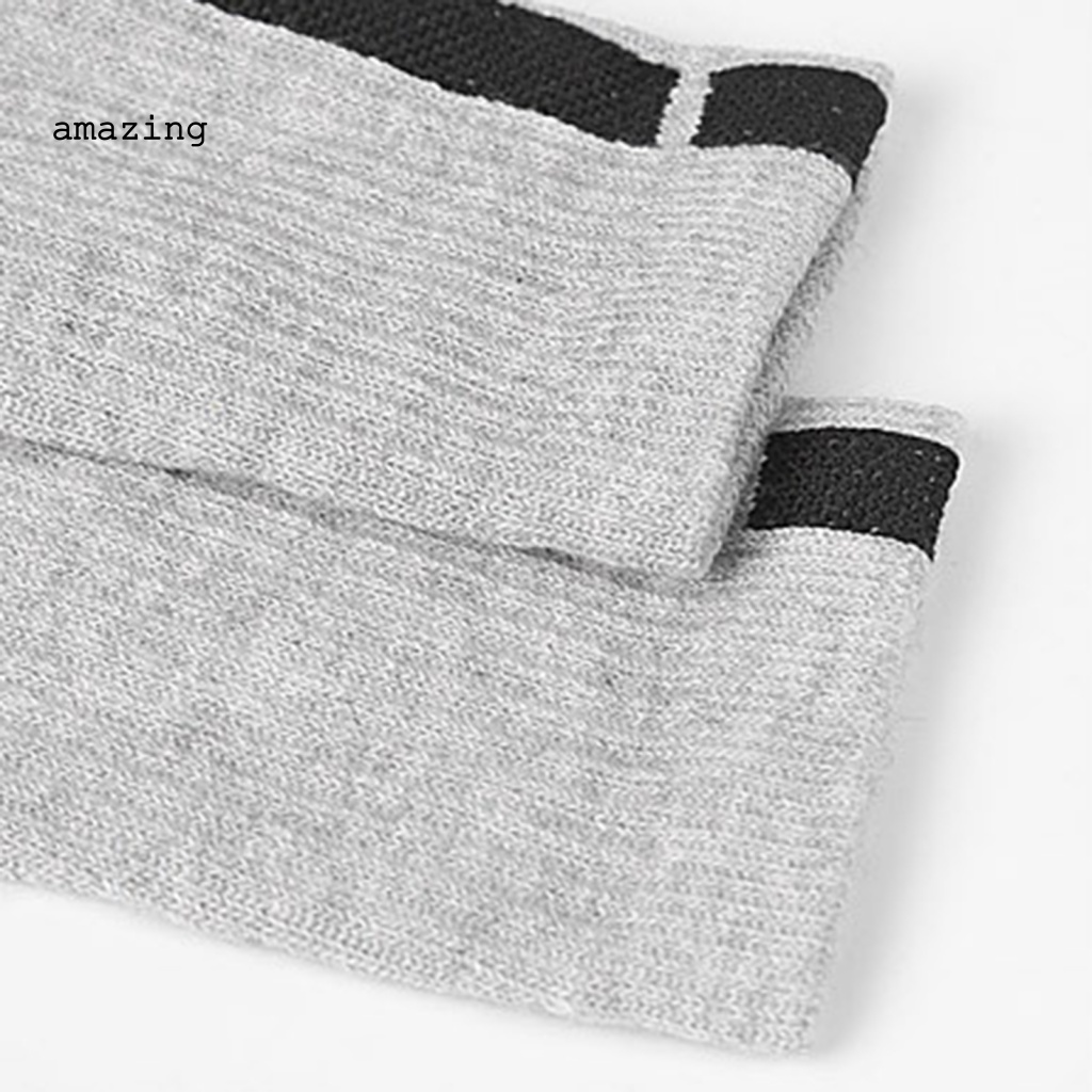 1 Đôi Vớ Thể Thao Co Giãn Thoáng Khí Có Gân Dành Cho Nam Nữ