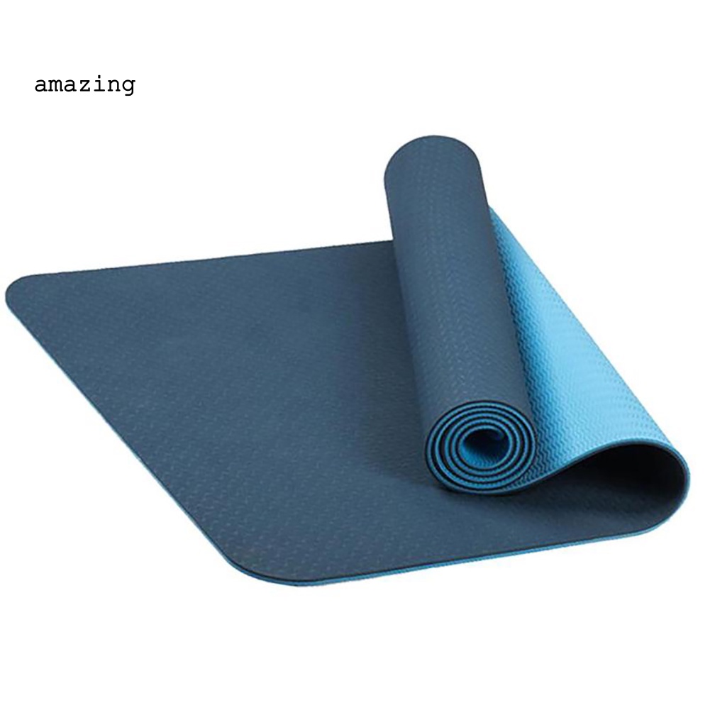 Thảm Tập Yoga / Pilates / Tập Gym / Thể Dục Tại Nhà Chống Trượt Bằng Chất Liệu TPE