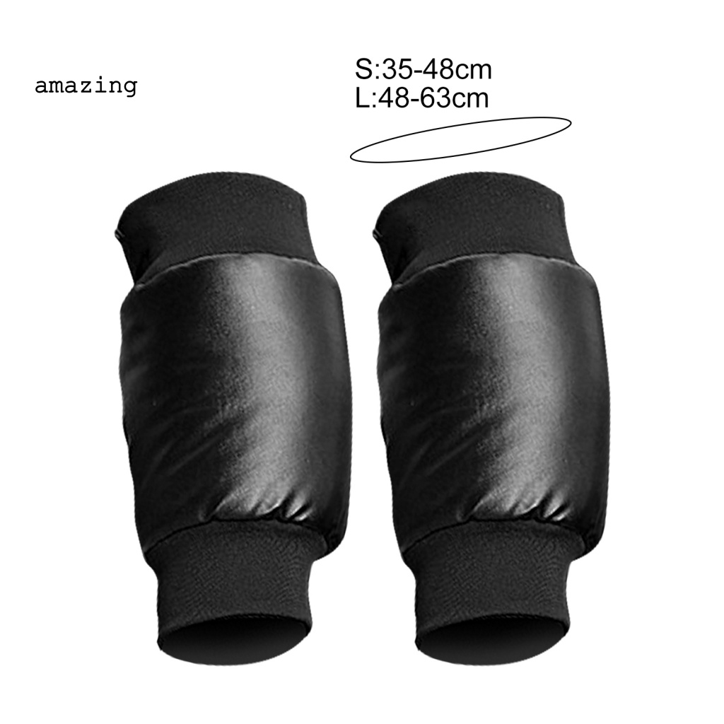 1 Cặp Đệm Bảo Vệ Đầu Gối Chống Trượt Bằng Lông Cừu Màu Vàng Kim Dùng Khi Đạp Xe