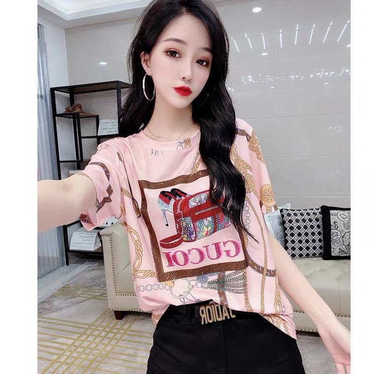 Áo Thun Tay Ngắn Dáng Rộng Thời Trang Mùa Hè 2023 Phong Cách Châu Âu Cho Nữ