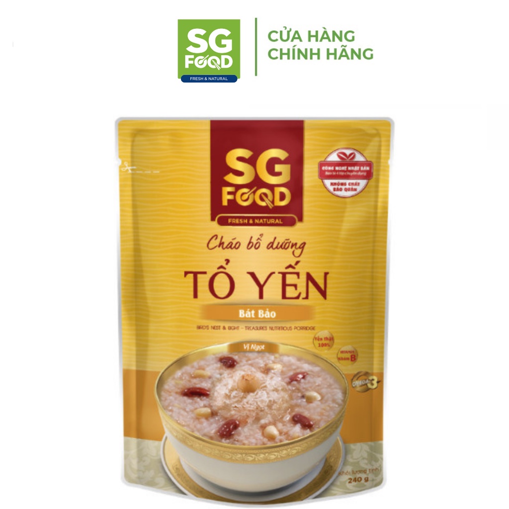 Cháo Bổ Dưỡng Sài Gòn Food Tổ Yến Bát Bảo 240g