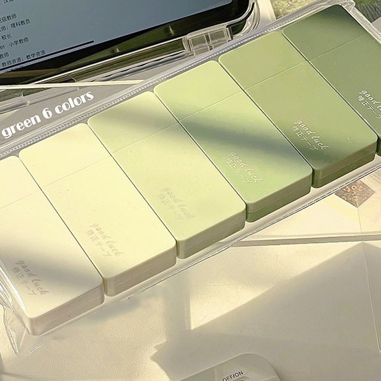 Đĩa Cdaily Chất Lượng Cao Tiện Lợi Dễ Sử Dụng|Set 6 Bút Xóa Xóa Màu Sắc Gradient Dành Cho Học Sinh
