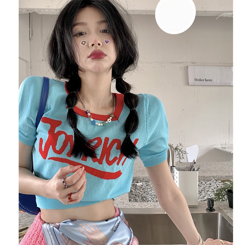 Áo Dệt Kim Cổ Vuông Thiết Kế Quyến Rũ Cho Nữ