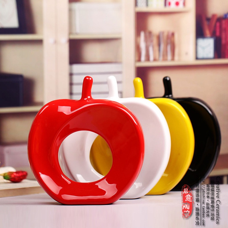 Quả Táo Bằng Gốm Trang Trí Nhà Cửa Phong Cách Hiện Đại