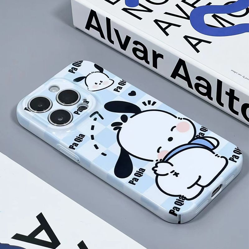 Ốp Điện Thoại Cứng In Hình Chú Chó Pacha Bảo Vệ Ống Kính Máy Ảnh Toàn Diện Cho iPhone13pro12 14Pro xr JWXV
