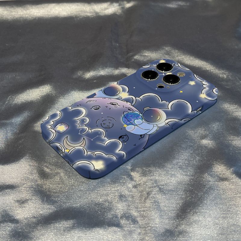 Ốp Điện Thoại Cứng Họa Tiết Phi Hành Gia Cho Iphone 11 Promax 1213 RS72 714 xr Xs Plus