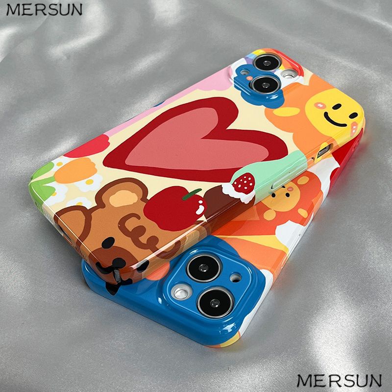 Ốp Điện Thoại Cứng In Hình Gấu Kiểu Graffiti Cho Apple Iphone 11 1412 xr / / Film 813 XsPromax7 ZVY8
