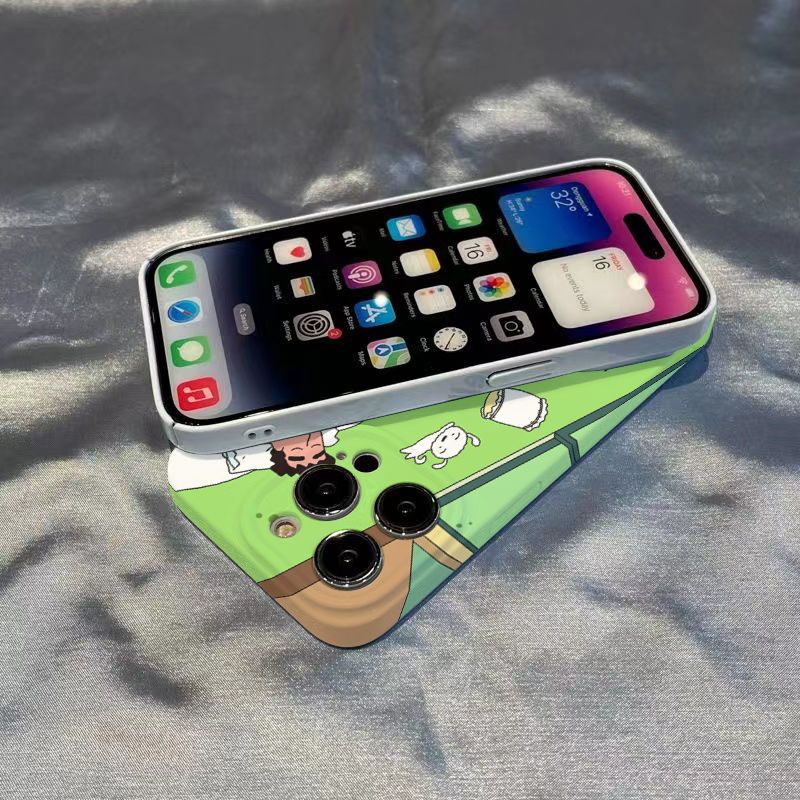 Ốp Điện Thoại Cứng Họa Tiết Gia Đình Shin-Chan Kiểu Nhật Hàn Dễ Thương Cho Apple max 8p 14pro 12 11 Xsmax Iphone13