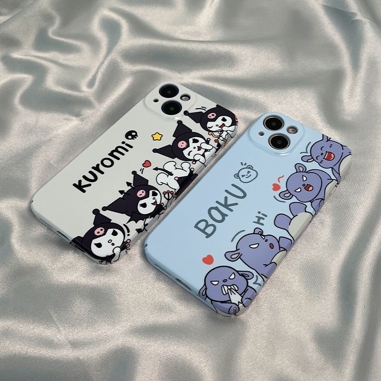 Ốp Điện Thoại Họa Tiết Hoạt Hình Vui Nhộn Dành Cho iphone13 14Pro Xs / Xs Max812117Ốp Điện Thoại Cứng In Hình Kuromi Cho Apple xr / ONZK