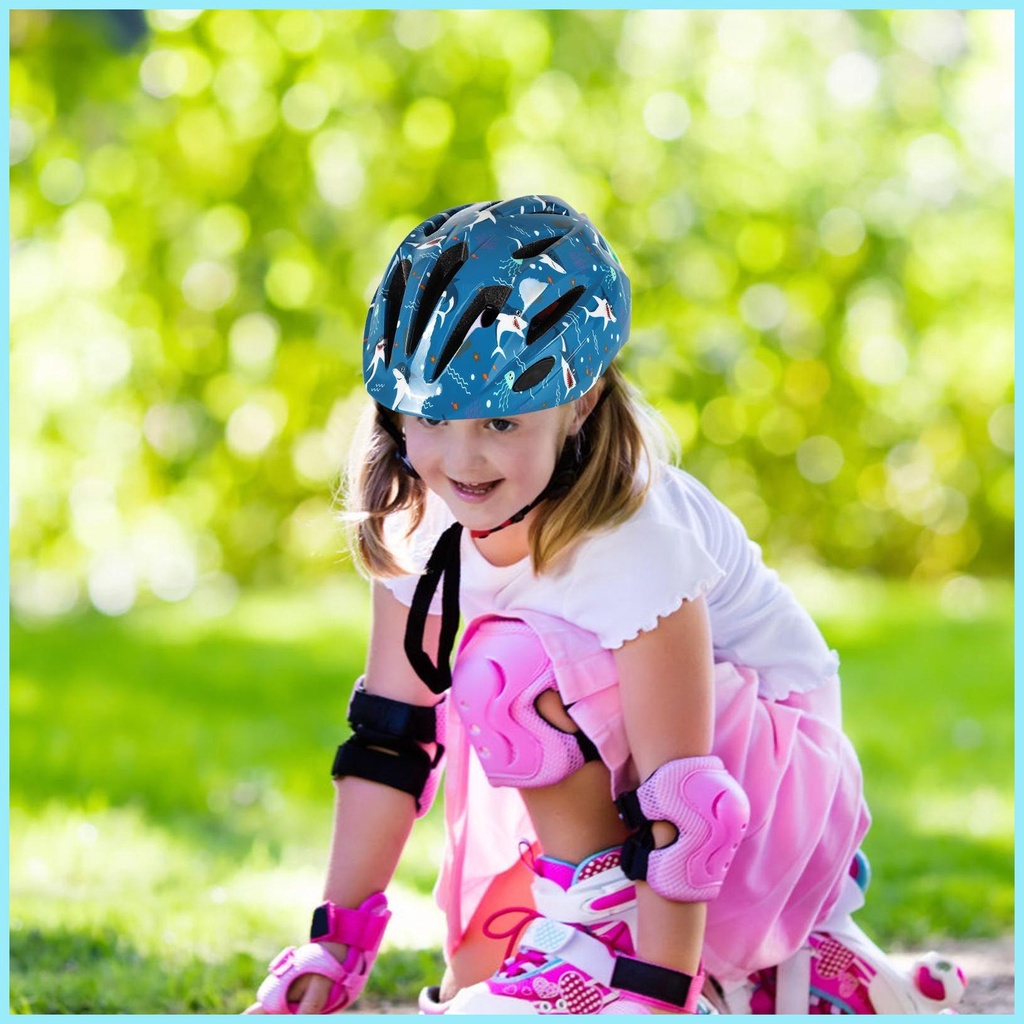 Mũ Bảo Hiểm Trọng Lượng Nhẹ An Toàn Họa Tiết Hoạt Hình Cho Trẻ Em