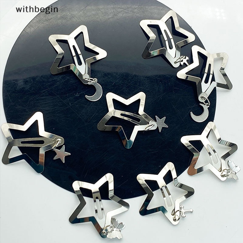 Kẹp Tóc Hình Ngôi Sao Năm Cánh Phong Cách Harajuku Dễ Thương Ngọt Ngào Cho Nữ Y2k