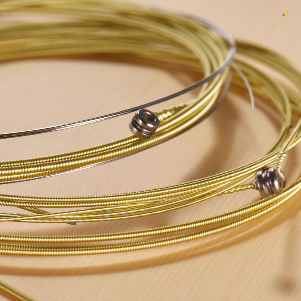 Set 6 Dây Đàn Alice A406 Lõi Bằng Thép Không Gỉ Mạ Hợp Kim Đồng Siêu Nhẹ (. 011-.052)