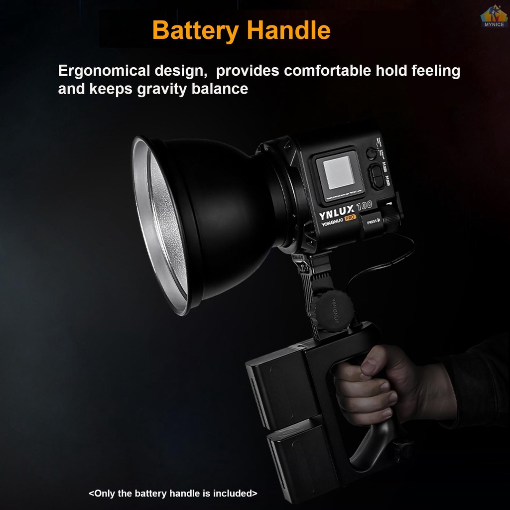 Đế Nguồn YONGNUO NP-F Ynuo YNLUX100 / YNLUX100 Pro Có Đèn LED Chất Lượng Cao