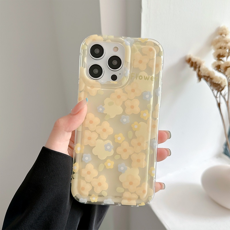 Ốp Điện Thoại Túi Khí Chống Sốc In Hoa Nhỏ Cho iphone14promax / 13 / 12 / 11 / XR / XS / X / XSMAX / 6 / 6SPLUS / 7 / 8PLUS