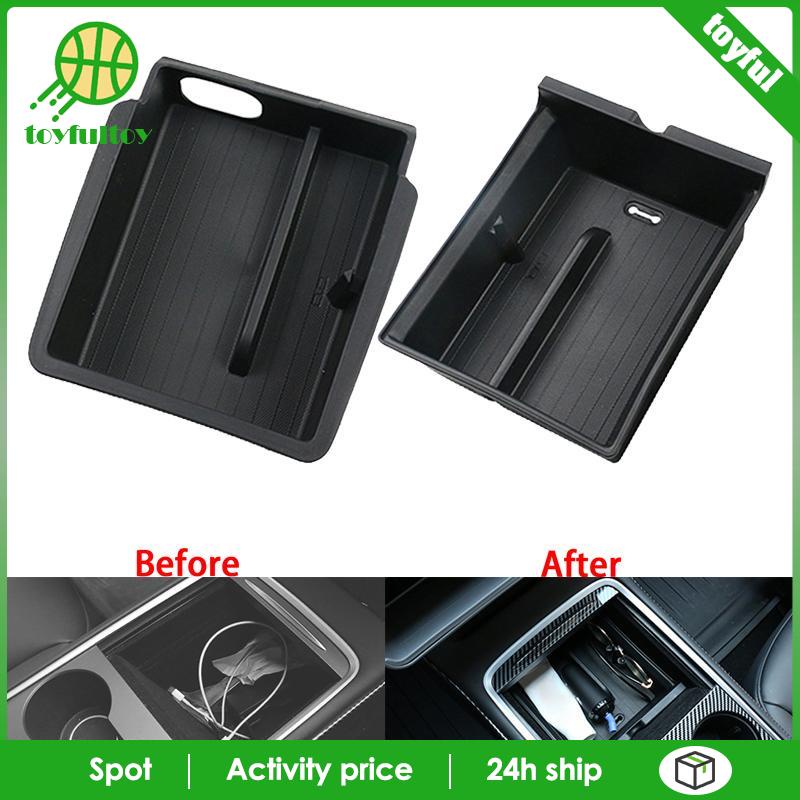 Khay Đựng Đồ Dùng Gắn Bảng Điều Khiển Trung Tâm Xe Hơi Tesla Y Tiện Dụng