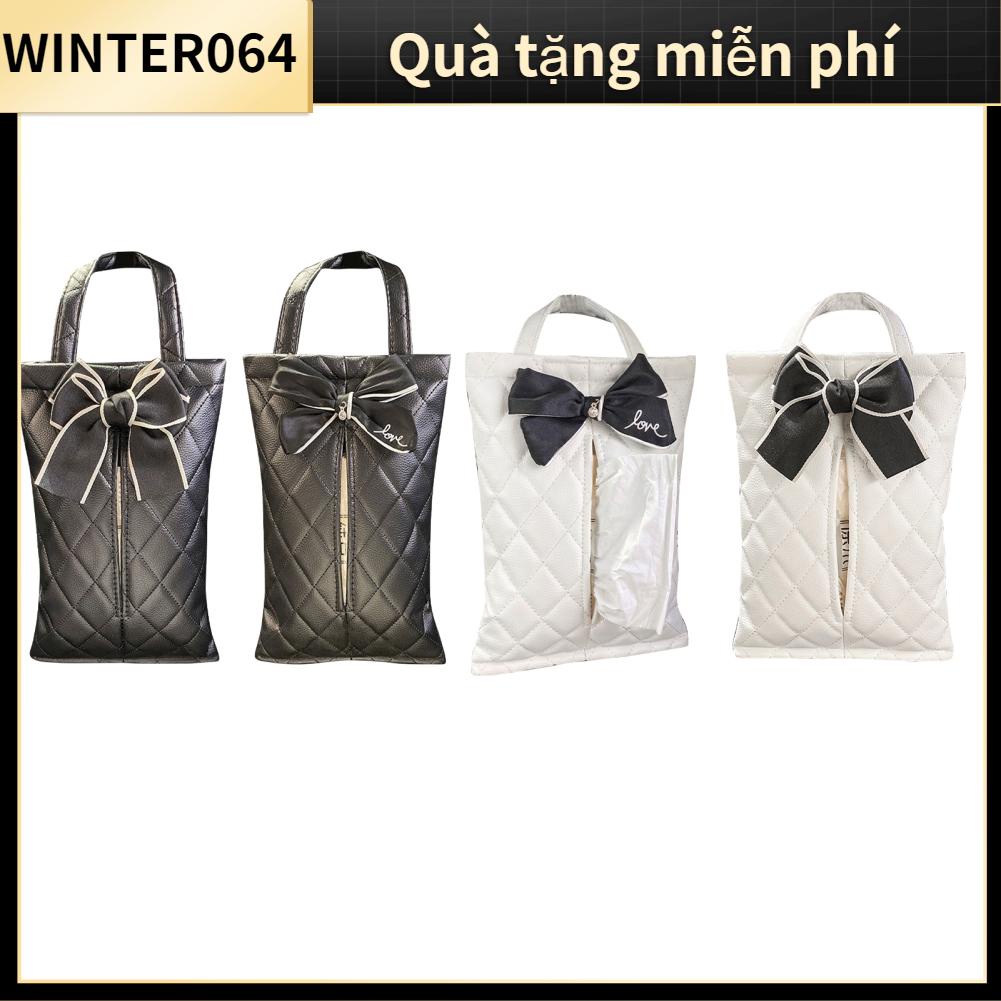 Winter064 Túi đựng khăn giấy treo ô tô Ngoại hình đáng yêu chống nước cho mọi loại xe