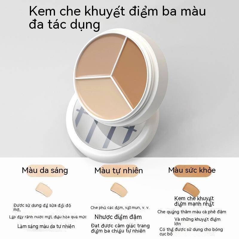 Kem che khuyết điểm Tfit 3 màu che mụn và quầng thâm