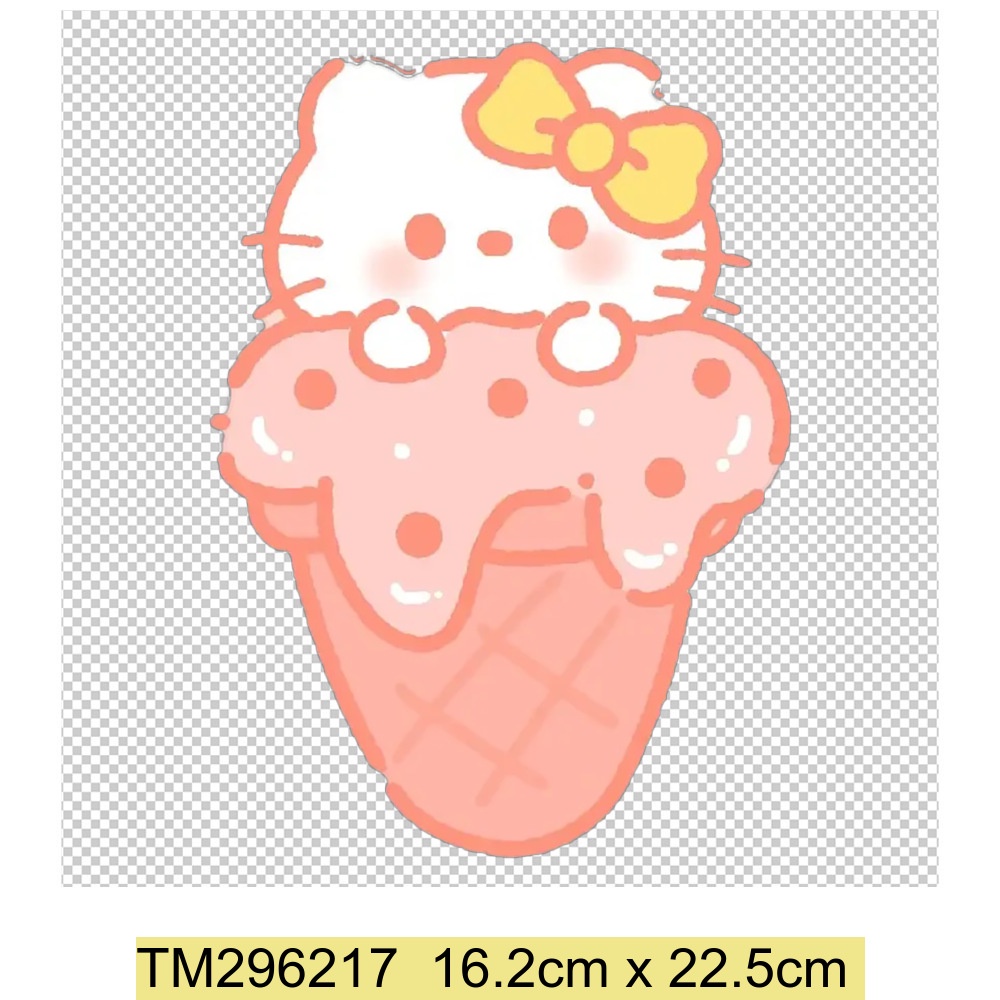 Kuromi Cuộn Sticker Ủi diy Hình Hoạt Hình Dễ Thương