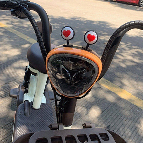 Electric Car Cute Decorations Battery Car Motorcycle Funny Big Eyes Motorcycle Accessories Car Decoration qH68