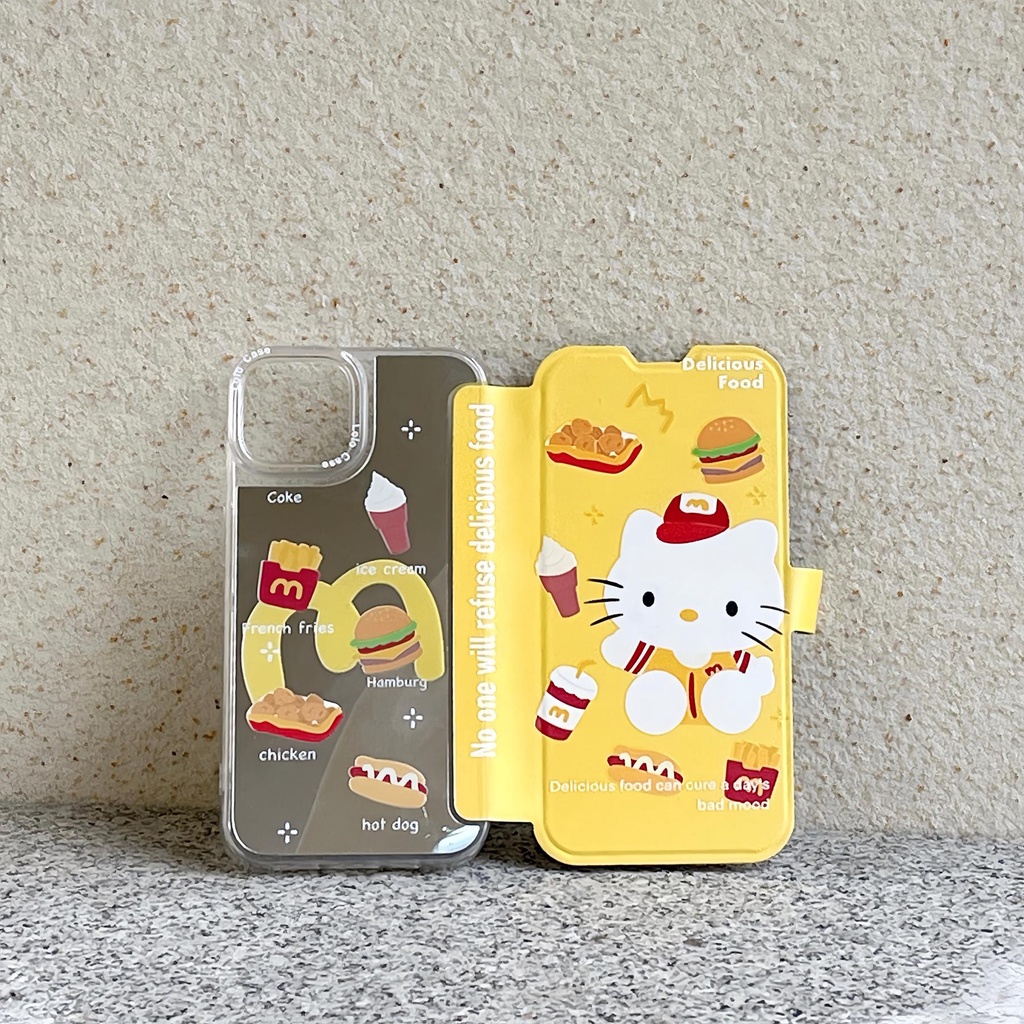 Ốp Điện Thoại tpu Silicon Mềm Trong Suốt Chống Sốc In Hình Mèo Mcdonald 'S Kitty Cho iPhone 14 13 12 11 PRO MAX
