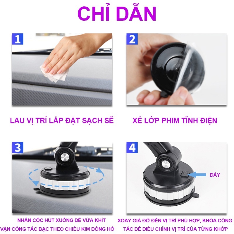 Giá Đỡ Điện Thoại Cốc Hút Khớp Quay Đa Năng, Xoay 360 Áp Dụng Cho Tất Cả Các Dòng Điện Thoại | BigBuy360 - bigbuy360.vn