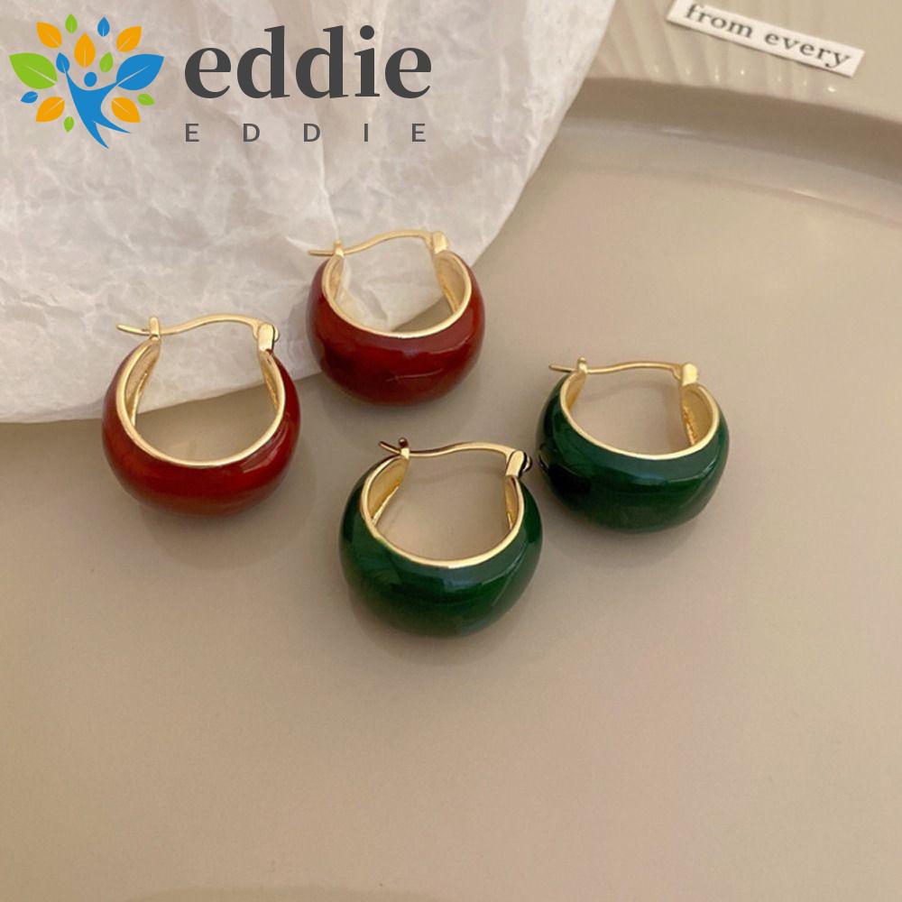 Khuyên Tai Tròn 26Eddie Kiểu Dáng Đơn Giản Thời Trang Dành Cho Nữ