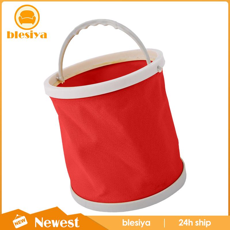 [Blesiya] Xô Đựng Cọ Vẽ Tranh Cỡ Nhỏ Bằng Vải Bạt Có Thể Gấp Gọn Dùng Ngoài