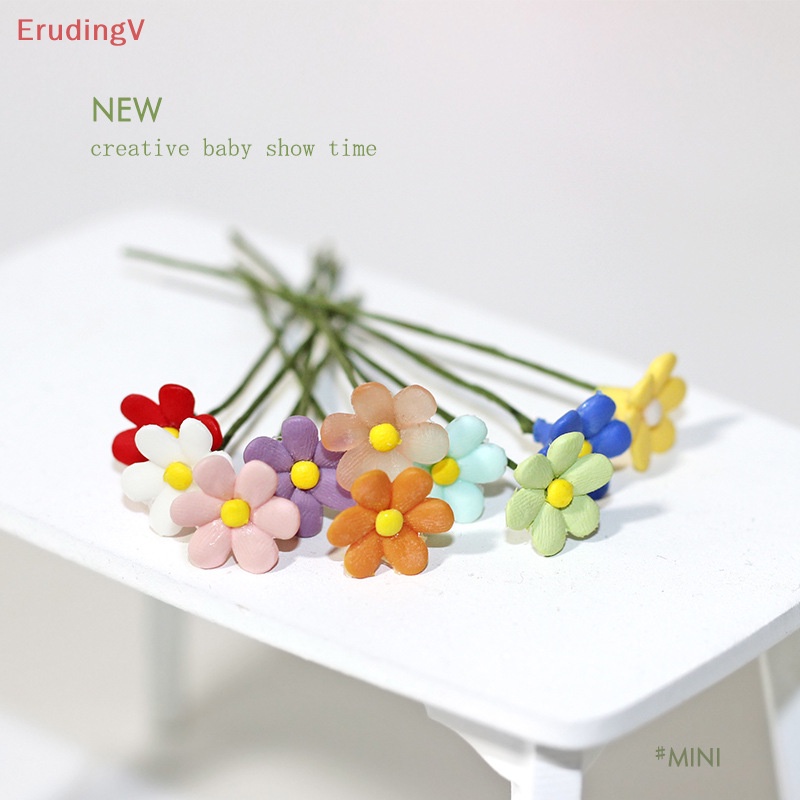 Bình Hoa Cúc Mini Dễ Thương Xinh Xắn Tỉ Lệ 1: 12 Dùng Để Trang Trí Nhà Búp Bê