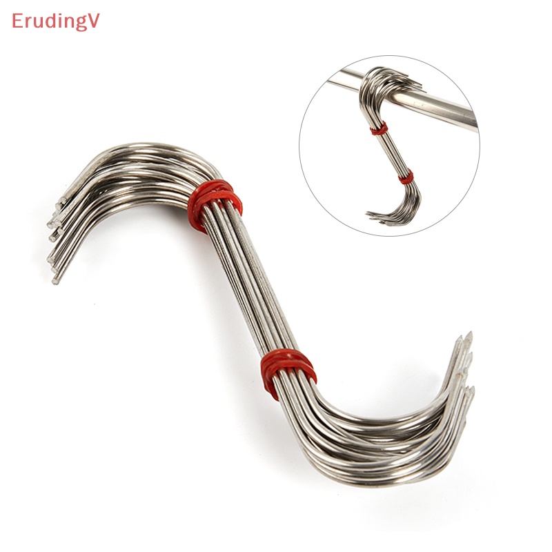 Set 20 Móc Treo Xúc Xích Bằng Thép Không Gỉ Hình Chữ S