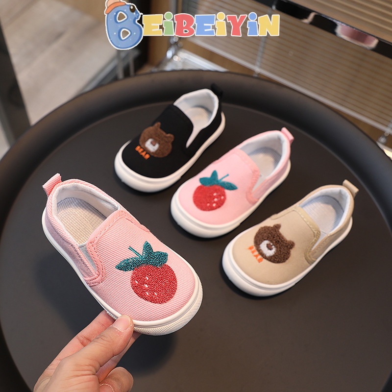 Giày Vải canvas Đế Mềm Thoải Mái Thời Trang Cho Bé Trai Và Gái