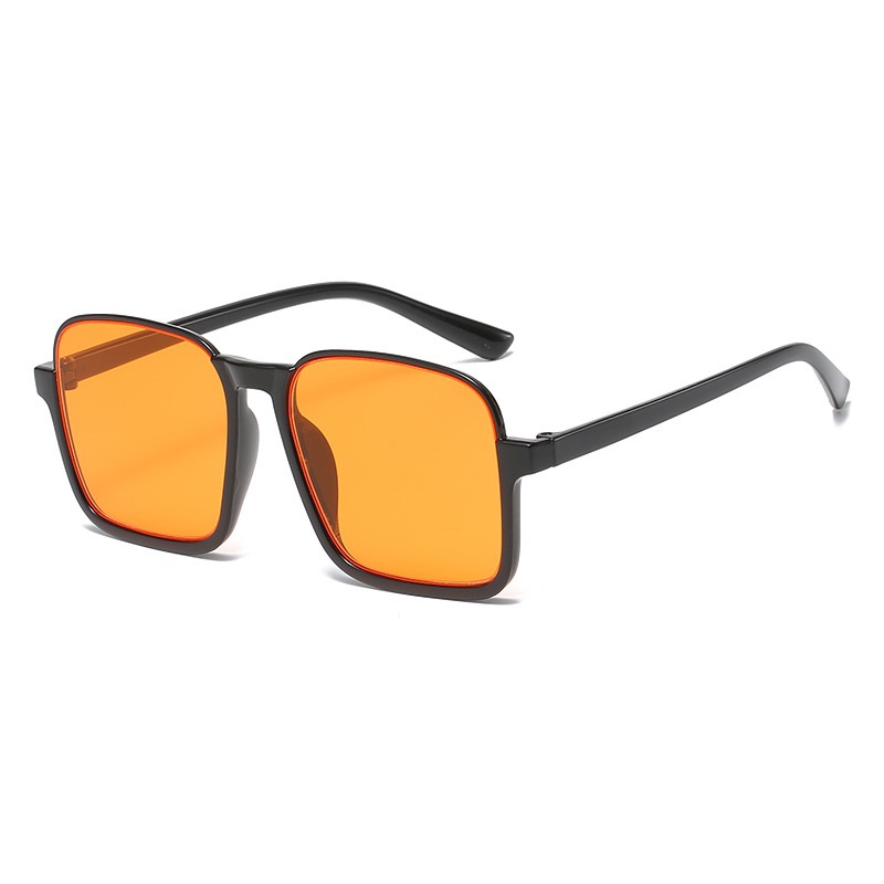 Kính Mát Gọng Vuông Oversize Chống Tia UV Phong Cách Retro Dành Cho Nam Nữ