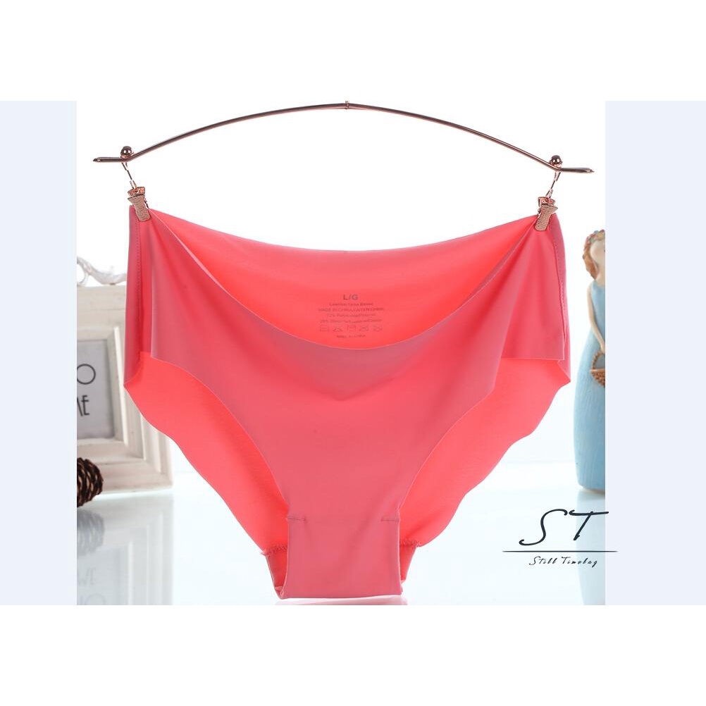Quần Lót CY03 Chất Lụa Mềm Mại Lưng Thấp Màu Trơn Không Đường May Phong Cách Hipster Quyến Rũ Cho Nữ