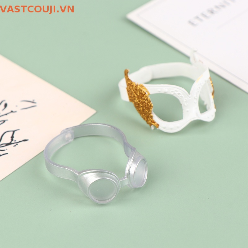 Mặt Nạ Búp Bê VASTJI Mini Đính Lông Vũ Dùng Để Trang Trí Tiệc Hóa Trang