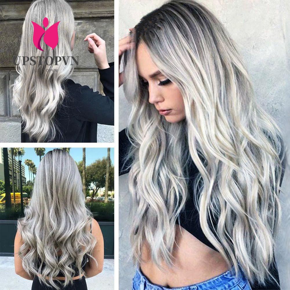 Bộ Tóc Giả Dài Xoăn Dày Chịu Nhiệt Độ Cao Thời Trang Cho Nữ