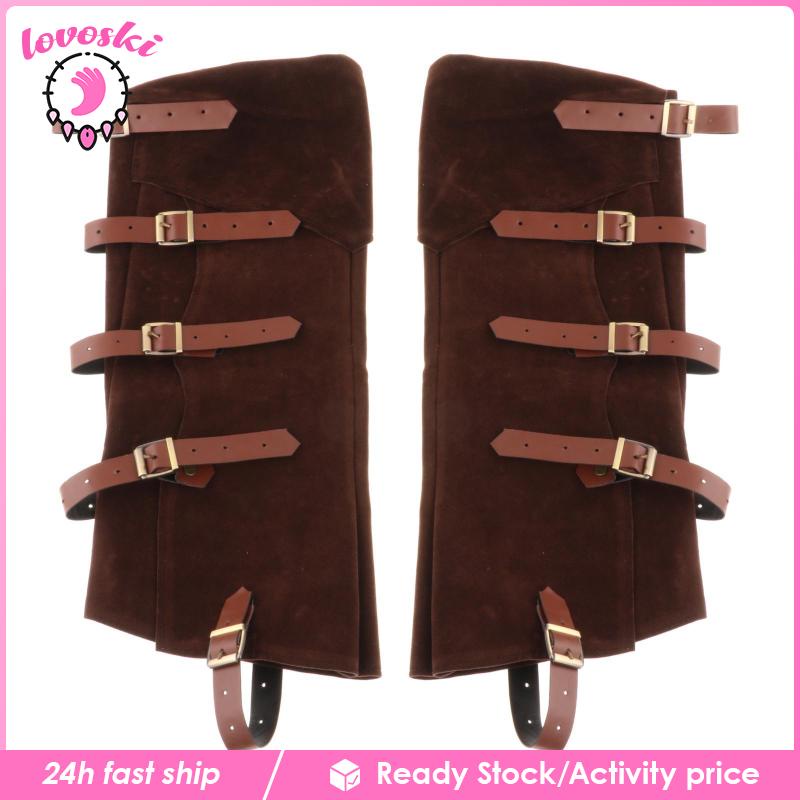 Ốp Bọc Giày Bốt Da PU Hóa Trang Cướp Biển Steampunk