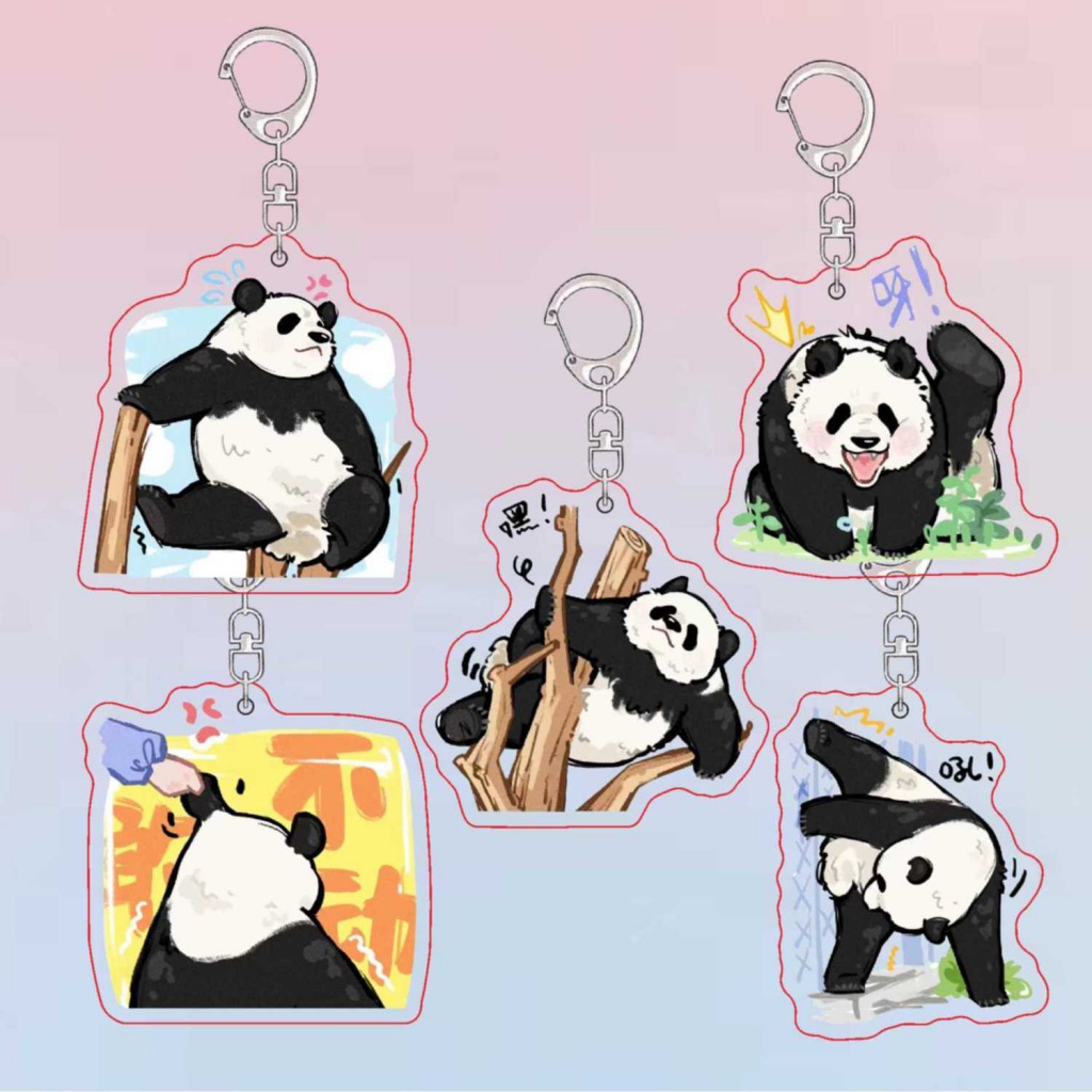 Móc Khóa Hình Chú Gấu Trúc Xinh Xắn