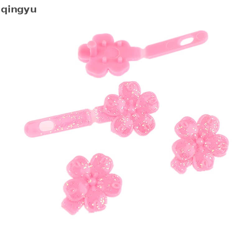 Bộ 2 Kẹp Tóc Hình Hoa Hồng Mini Tỷ Lệ 1 / 6 Dành Cho Búp Bê