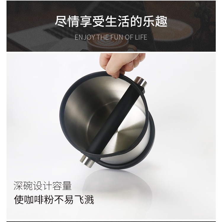 Xô Đựng Cà Phê Mini Bằng Thép Không Gỉ Tiện Dụng