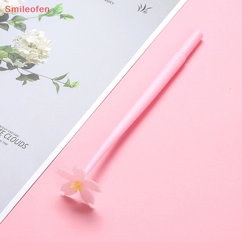 1 Bút Mực Gel Ngòi 0.5mm Hình Bông Hoa Sáng Tạo Mới
