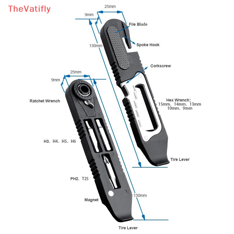 Bộ Dụng Cụ Sửa Chữa Thay Lốp Xe Đạp Leo Núi Tiện Lợi