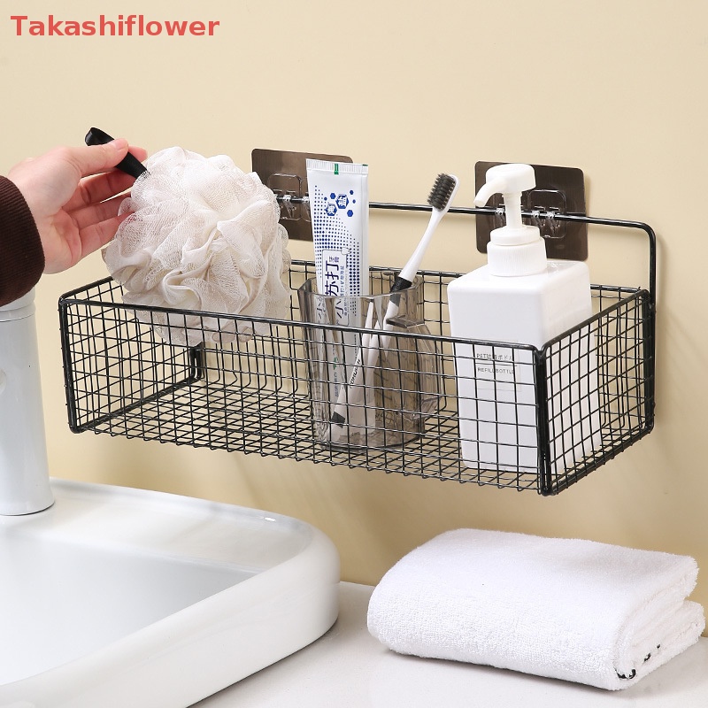 Giá Đỡ Xà Phòng Gắn Tường Màu Đen Tiện Dụng Cho Phòng Tắm / Nhà Bếp