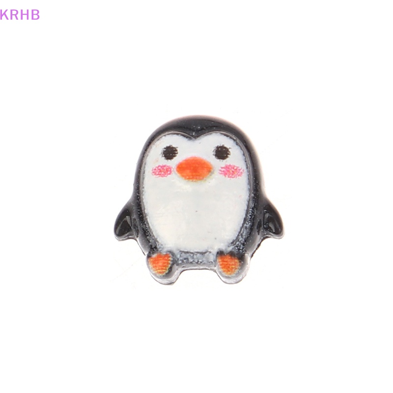 Set 10 Mô Hình Chim Cánh Cụt Mini Bằng Nhựa Dễ Thương Dùng Để Trang Trí Sổ Tay Mới