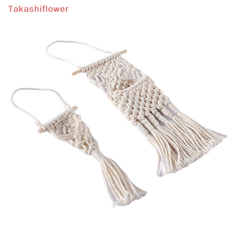 Thảm Dệt Màu Trắng Treo Tường Trang Trí Nhà Búp Bê