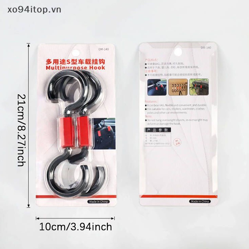 Xoitop Móc Treo Quần Áo Gắn Ghế Tựa Đầu Xe Hơi Bằng ABS Có Thể Điều Chỉnh Xoay 6Kg