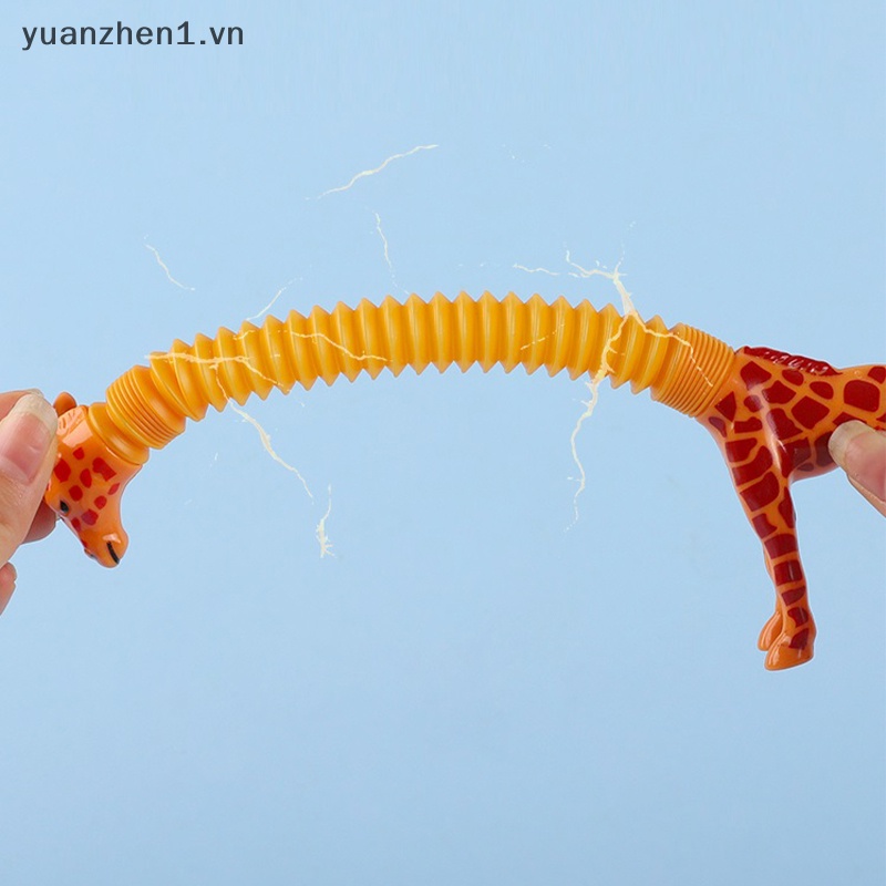 Đồ Chơi Xếp Hình Hươu Cao Cổ Ống Dẫn Đèn LED Có Thể Thay Đổi Màu Sắc