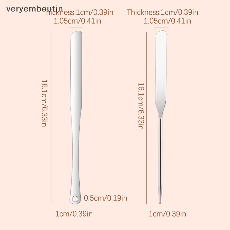 Que Trộn Kem Nền Trang Điểm Bằng Thép Không Gỉ