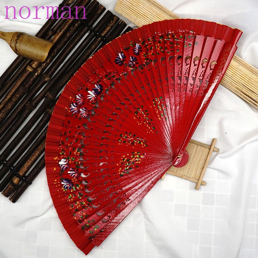 Quạt Xếp Bằng Gỗ Thiết Kế Đục Lỗ Độc Đáo Trang Trí Nhà Cửa / Tiệc Cướ