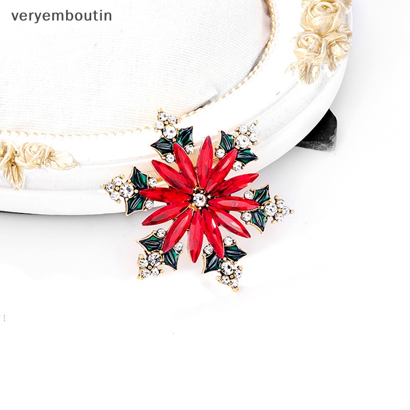 Ghim Cài Áo Hình Bông Tuyết Đính Đá Nhân Tạo Thời Trang Dành Cho Nữ