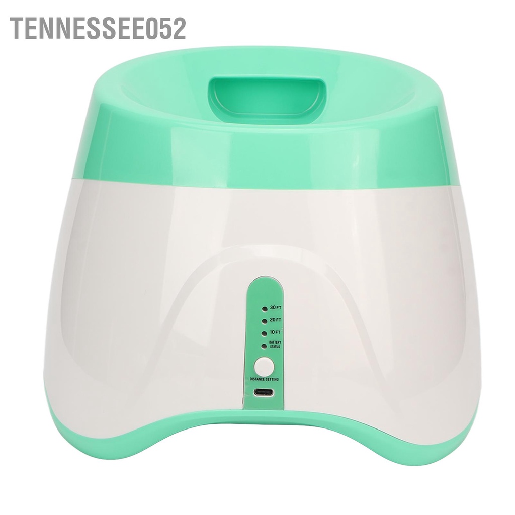 Tennessee052 Máy phóng bóng tự động cho chó Có thể sạc lại 3 chế độ ném thú cưng tương tác màu xanh lá cây ngoài trời trong nhà