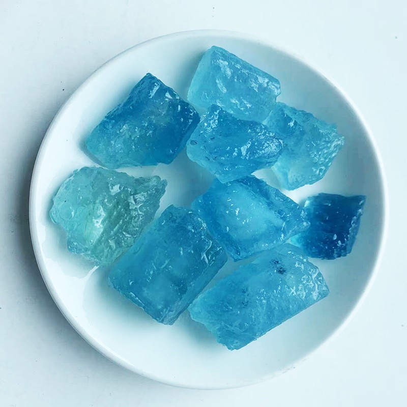 100gMặt Dây Chuyền Bằng Đá Aquamarine Tự Nhiên Chạm Khắc Tinh Xảo